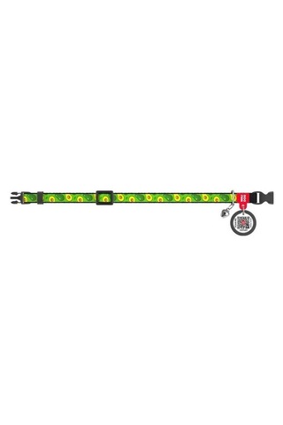 Waudog Collar Qr Pasaportlu Kedi Ve Ufak Irk Köpek Boyun Tasması 20-30 Cm, 10 Mm, L, Avocado