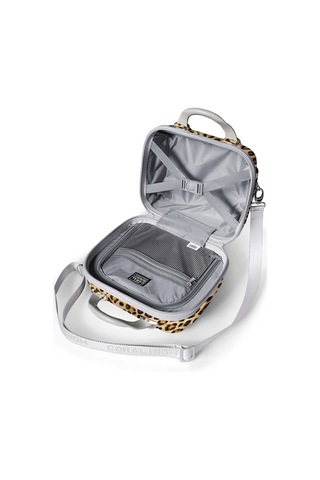 Coral High Kahverengi Leopar Desenli Omuz Askılı Pc Makyaj Çantası 16844