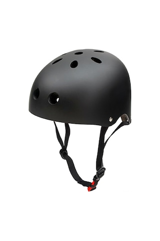 Geeksen "b003 Kaykay Ve Paten Kaskı - Şok Emici Eps Köpük, Ayarlanabilir Kayış, Havalandırmalı" Siyah