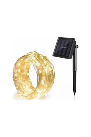 10 Metre 100 Led Solar Peri Led Işık Zinciri Çok Renkli