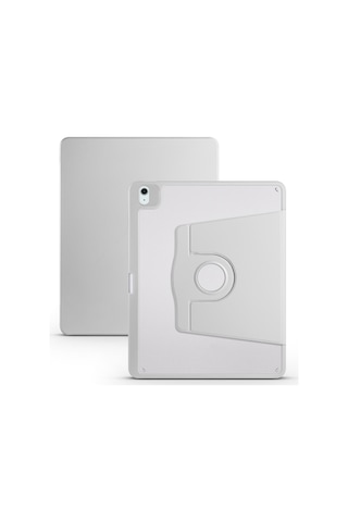 İpad Air Uyumlu 11inç M2 2024 Kılıf Termik Kalem Bölmeli Dönebilen Standlı Kılıf Air 4./5.nesil Uyumlu