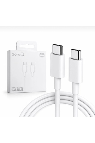 Type-c Kablo 65w Pd Hızlı Şarj Samsung Uyumlu Xiaomihuawei Uyumlu 1 Metre Beyaz Apple Uyumlu iPhone 15 16 17 18 Plus Pro Max Uyumlu Hızlı Şarj Kablosu 100 Cm