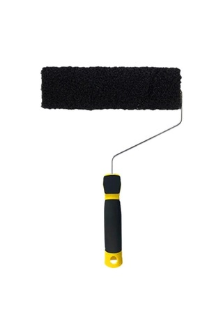 Symbee Siyah Nilon Duvar Teke Roller Fırça - Çizgi Dokulu, Esnek, Çok Fonksiyonlu Boya Ve Teke Uygulama Aracı 36x23.5 Cm