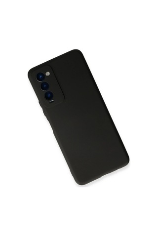Uray Store Tecno Camon 18 Kılıf First Silikon - Siyah