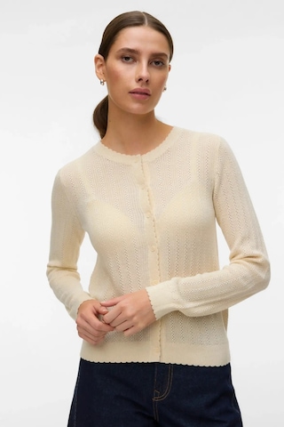 Vero Moda Kadın Vmnewlex Bisiklet Yaka Uzun Kollu Hırka 10340562 Ekru Ekru