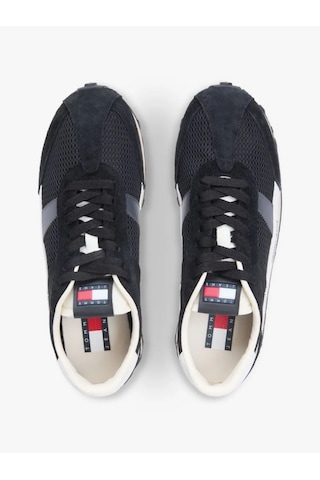 Tommy Hilfiger Em0em01715 Retro Runner Archive Open Mesh Erkek Günlük Ayakkabı Siyah