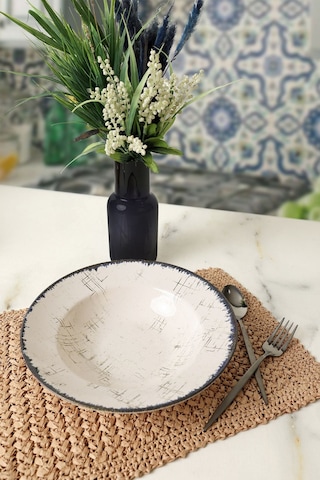 Keramika Delta Makarna Tabağı 26 Cm 19234 Krem