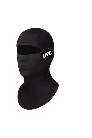 Flex Ufc Yazılı Siyah Kar Maskesi Model 1 Balaklava Kış Motor Drill Dövüş Box Mma Kickbox Spor