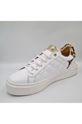 Mammamia D25ka-7305 Beyaz Hakiki Deri Kadın Deri Sneaker Beyaz