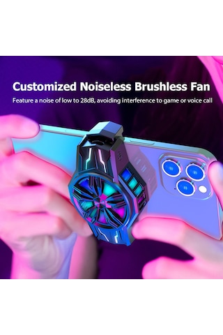 Mufunye S1-3030 Tipi C Usb Soğutucu, Akıllı Telefon Soğutma Aparatı, Hızlı Soğuma, Sessiz Çalışma, Oyun Ve Film İçin, Uzay Gümüşü