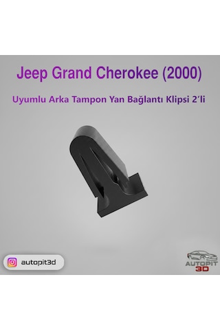 Jeep Grand Cherokee 2000 Uyumlu Arka Tampon Yan Bağlantı Klipsi 2 Li