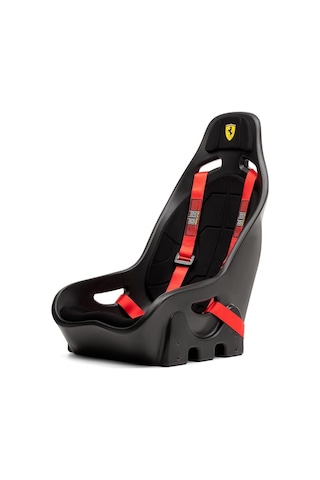 Ferrari Sürümü, Süet Kaplama Ve Ergonomik Tasarımıyla Profesyonel Yarış Simülasyonu Koltuğu Siyah
