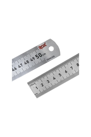 Rox 0200 Çift Taraflı Çelik Cetvel 500 Mm