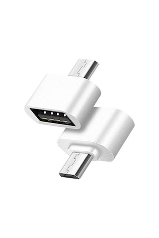 Wozlo Micro USB to USB OTG Çevirici Dönüştürcü Beyaz