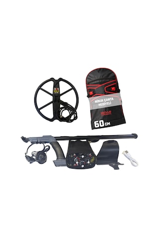 Rdr Gold Dedektör Altın Dedektörü - 18khz 27cm Başlıklı Ve Ninja Xxl Çanta Hediyeli Paket