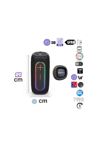 Hepu Hp-s01 20w Taşınabilir Kablosuz Bluetooth Hoparlör