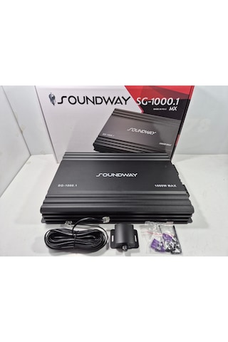Soundway Mono Amfi 1000 Rms Soundway Sg-1000.1 Bass Anfisi Bass Kontrollü Mono Anfi