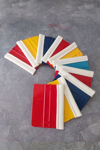 Keçeli Ragle 12 Adet Folyo & Cam Filmi Yapıştırma Aparatı