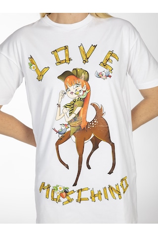 Moschino MOSCHINO Kadın Elbise M75C2368 Beyaz