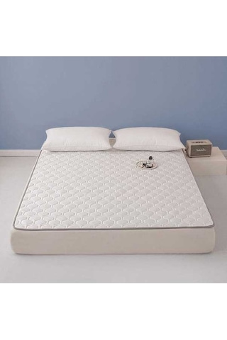 Novahub Beyaz 2023 Yeni Yıkanabilir Ince Yatak, 100x200cm, Modern Minimalist, Dört Mevsim Kaymaz Battaniye/ Beyaz