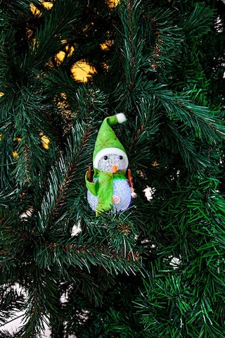 Waldern Dekoratif Yılbaşı Süsü Işıklı Kardan Adam 15 Cm