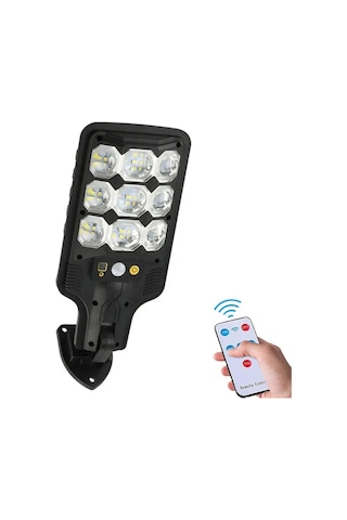 Ayt Powermaster Hs-8037a Solar Güneş Enerjili 63 Smd Ledli Hareket Sensörlü Sokak Lambası Led Bahçe Aydınlatması