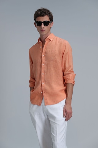 Lufian Erkek Pitaya Basic Comfort Fit Gömlek 111010611 Oranj Turuncu
