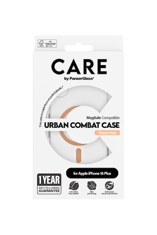 Care By Panzerglass Apple iPhone Uyumlu 16 Plus, Flagship Urban Combat Magsafe, , Kılıf Turuncu