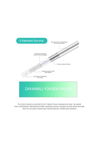 Fause Pvc Silver Duş Hortumu 150 Cm Pirinç Somon Kdh103 Gümüş