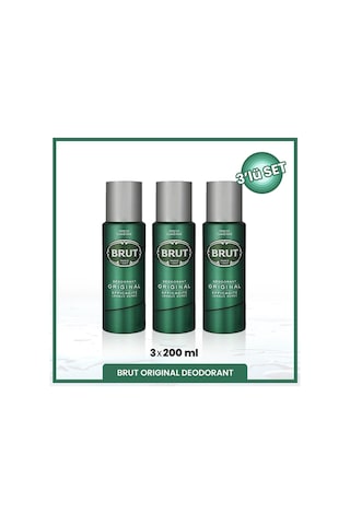 Brut Original Erkek Sprey Deodorant 3 x 200 ML