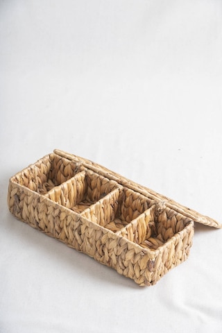 Acar Soléa Hasır Organizer Düzenleyici - 40 Cm Krem
