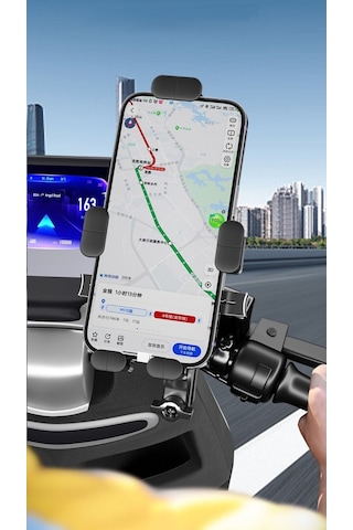 360 Koruma Bisiklet Motorsiklet Scooter Atv Motosiklet Gidon Bağlantılı Telefon Tutucu Tutacağı