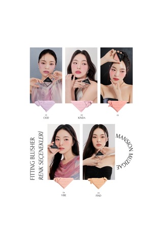 Ciltle Bütünleşen Ve Pürüzsüzleştiren, Yumuşak Dokulu Allık Muzıgae Mansıon Fitting Blush 05 Find 05 Find