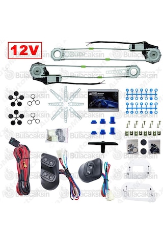 Otomatik Cam Kaldırma Motoru Komple Set 2 Cam için