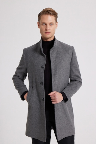 Ds Damat Regular Fit Antrasit Hakim Yaka Kaşe Kaban 5hf08ort10002 Antrasit