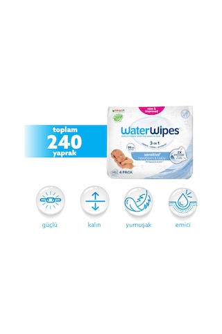 Water Wipes Bio Islak Havlu 4 X 60 Adet