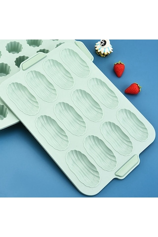 Gatherco Silikon Kalıp Pişirme Kalıbı Ekmek Pişirme Tepsisi Yapışmaz Kek Kalıbı Tepsileri Ekmek Pişirme Aleti, 20 Izgaralı Jöle Kalıbı