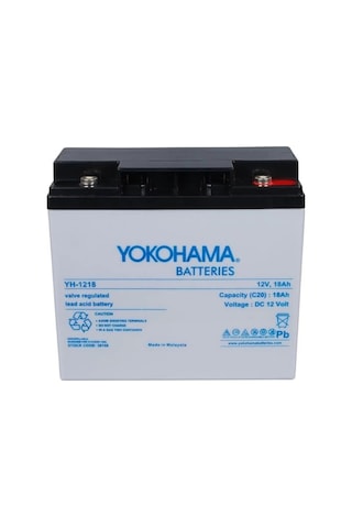 Yokohama Yh-121.8 12 Volt - 18 Amper Akü 181x76x167 Mm