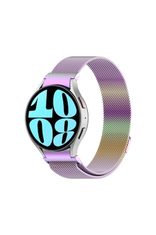 Galaxy Watch 6 40mm Uyumlu Krd-01 Metal Zore Kordon-gri