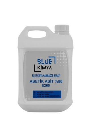 Blue Kimya Asetik Asit E260 5 KG Blue Kimya Asetik Asit E260 5 KG
