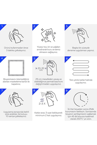 Kluger Isıya Dayanıklı Beyaz Sprey Boya 509