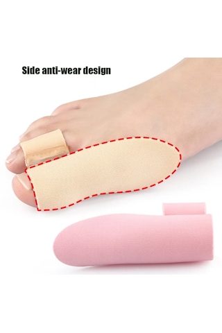Ayarlanabilir Silikon Jel Ayak Parmağı Ayırıcı Halluks Valgus Destekleyici Bunyon Düzeltici Ayak Başparmağı Ayırıcı Yumuşak Ve Esnek Jel Tasarım Günlük Ayak Bakımı İçin 1 Çift Bej Renk