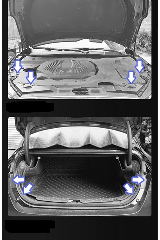 Oto Koruyucu 10 Lu Ped - Araç Kapı - Bagaj - Kaput Şok Darbe Ve S