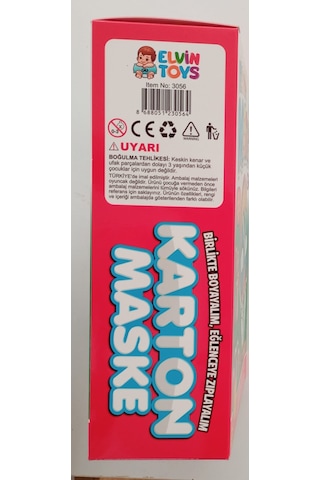 Elvin Toys Karton Maske Boyama Seti