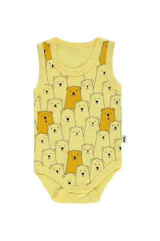 Civil Baby Erkek Bebek Çıtçıtlı Badi 1-18 Ay Sarı 14d20230223s1 Sarı