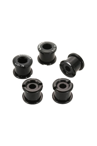 Lixada Set 5 Chainwheel Cıvata 7075 Alüminyum Alaşımlı Crankset Siyah