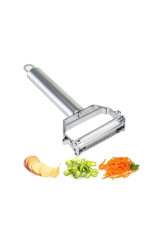 Julien Sebze Meyve Doğrayıcı Soyucu Çift Fonksiyonlu Paslanmaz
