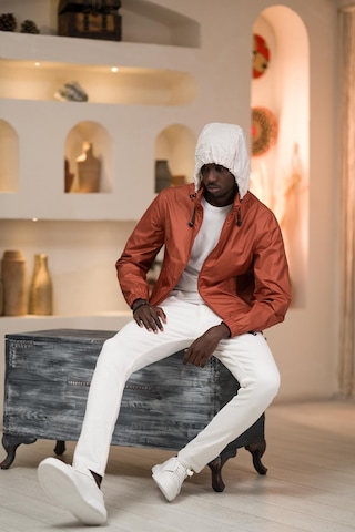 Slimfit Beli Lastikli Gizli Kapşonlu Dik Yaka Fermuarlı Baharlık Mont 001