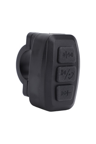 Vkemall Bisiklet İçin Kablosuz Telefon Kontrolcüsü - Bluetooth İle Müzik Ve Arama Yönetimi, Ipx6 Su Geçirmez, 15m Uzaklıkta, İos/android Uyumlu Siyah