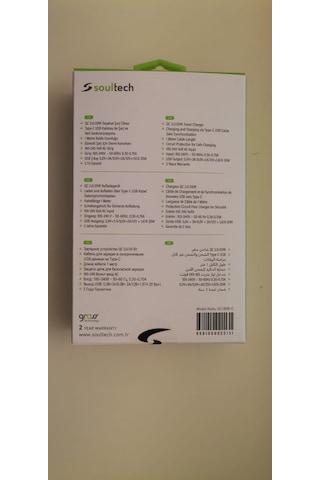 Soultech SC180B-C 20 W QC/3.0 USB-A To Type-C Seyahat Şarj Aleti Beyaz